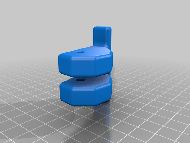 bora edge clamp stubby handle 106 3D print model - Mito3D