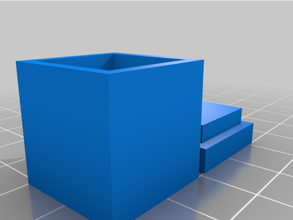Facile cube récipient fabricant choses impression 3d print model - Mito3D