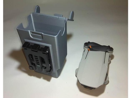 dji mavic mini 2 Astuccio guaina mit teklok montaggio zur befestigung rtel zaino Carino 3d print model - Mito3D