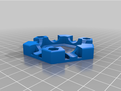 gravitrax base tile 6 exits speedbomb 3d print model - Mito3D