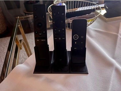samsung appletv firetv remote holder c h fsg 3d print model - Mito3D