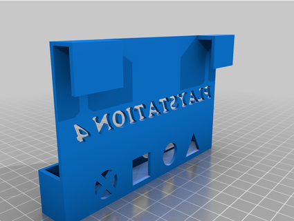 ps4 externe hdd soutenir mur supporter rooterfix 3d print model - Mito3D