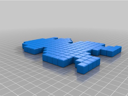 8 bit mario diercustomcrafts 3d print model - Mito3D