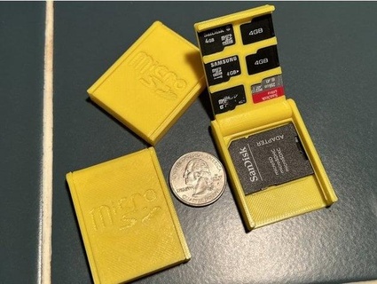 microsd kart 6 bay depolama durum kılıf huzur çiftliği 3d print model - Mito3D