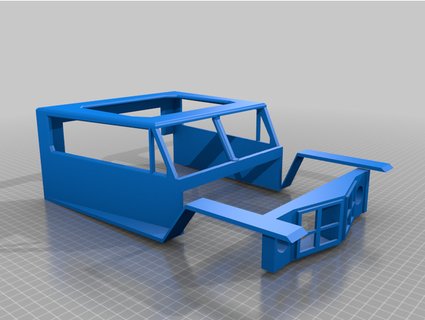 Willys almak rc sürüklemek yarış vücut loltonka4x4andmore 3d print model - Mito3D