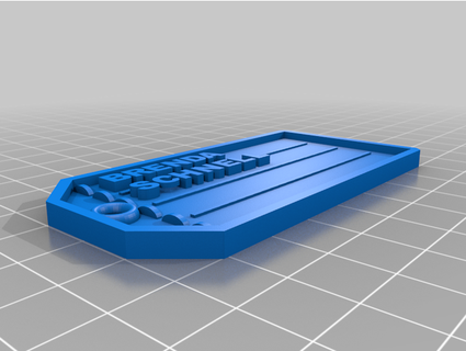 luggage tag bschnell 3d print model - Mito3D