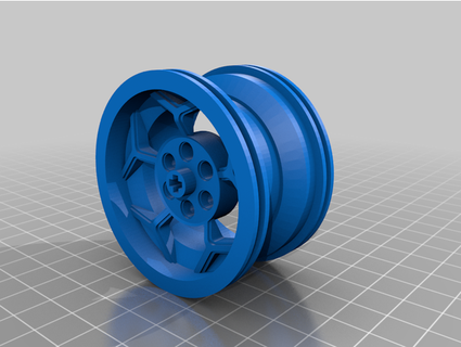 lego compatible roue 56x34 mach chimpanzé 3d print model - Mito3D