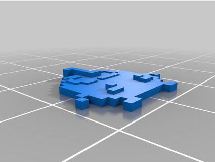 stardew valle pixel junimo mobywan152 3d print model - Mito3D