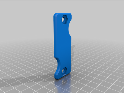 edc narrow key organizer a-dinosaur 3d print model - Mito3D