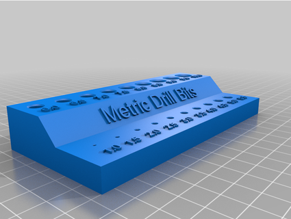 matkap bit ayakta durmak metrik 10mm 10mm Jensen özel mesaj 3d print model - Mito3D