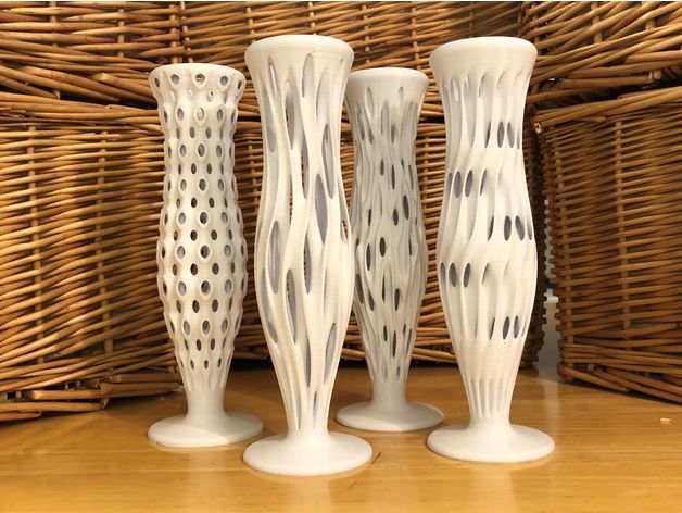az yüzey yivli vazolar davemakesstuff 3D print model - Mito3D