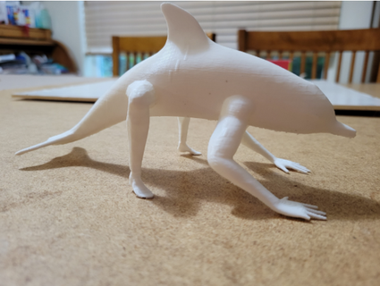 rastejar golfinho pernas qscvhu8 3d print model - Mito3D