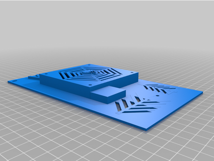 anycubic vyper ventilador cobrir bainha 80x80 +logotipo moorhuhn 3d print model - Mito3D