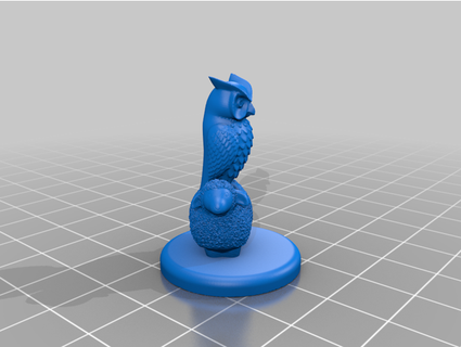 catan owl robber tricon2 elf 3d print model - Mito3D