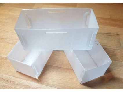 anpassbar falten Box blöd 3d print model - Mito3D