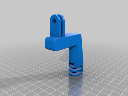 gopro verticale montare esteso orecchie davidepeli 3d print model - Mito3D