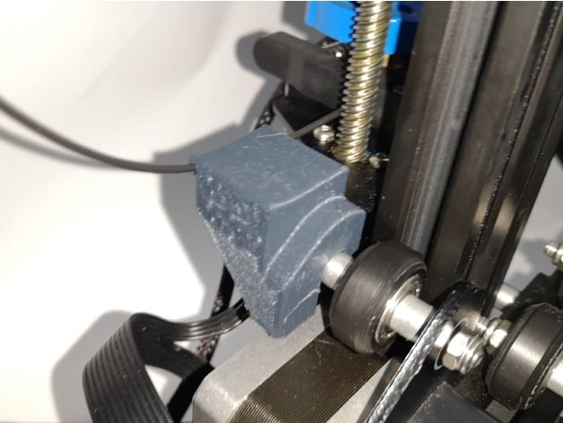 ender 3 v2 Facile extrudeuse filament guider décrasser 3D print model - Mito3D