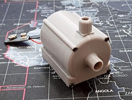 9v dc água bomba desenvolver dirk 3d print model - Mito3D