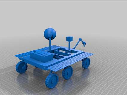 Alex's Marte rover scuola progetto 3d print model - Mito3D