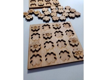 lucky numbers laser cut wood erwtj3 3d print model - Mito3D