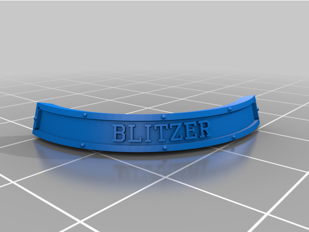 bloodbowl targhetta blitzer zay 3D print model - Mito3D