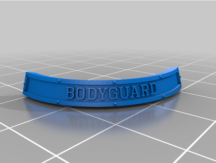 bloodbowl nameplate bodyguard mr zay 3d print model - Mito3D