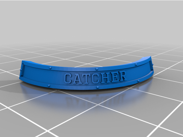 bloodbowl targhetta catcher zay 3D print model - Mito3D