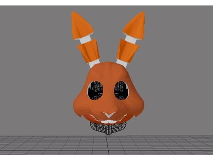 fursuit head base - version45-4 toon bunny tioh 3d print model - Mito3D