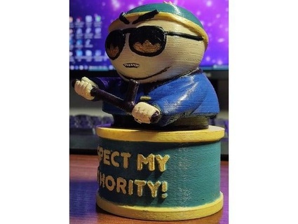 cartman sur parque respeto autoridad dmbes 3d print model - Mito3D