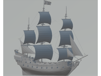 Piraten caribbean schwarz Perle v2 Delta Gamma 3d print model - Mito3D