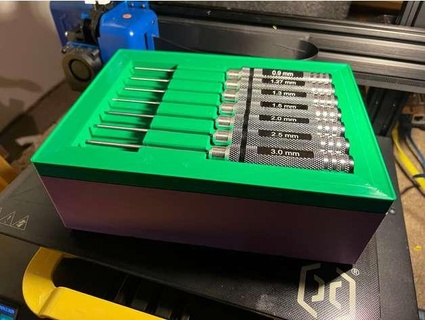 hex screwdriver organizer assortment box alexandre chappel pkops 3d print model - Mito3D