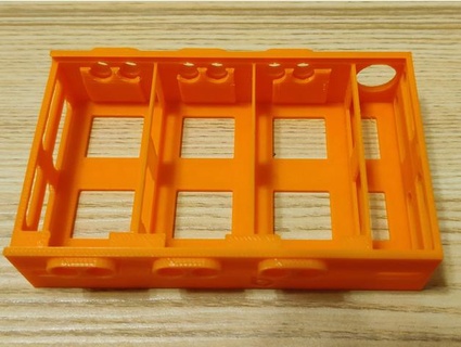 3 9v bateria case Lego compatível uau 3d print model - Mito3D