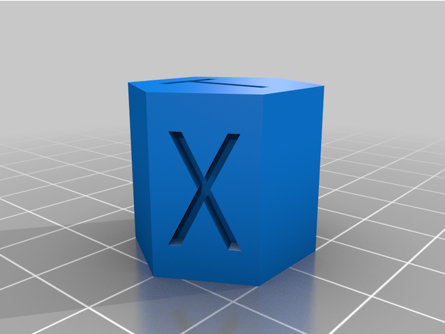 xyzt 20mm étalonnage ipercube salvogi 3D print model - Mito3D
