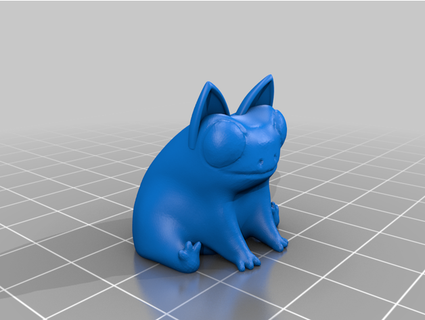 fred frog cat ears aw3som3ash3 3d print model - Mito3D