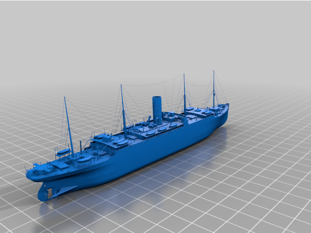 rms Carpatia gamma delta 3D print model - Mito3D