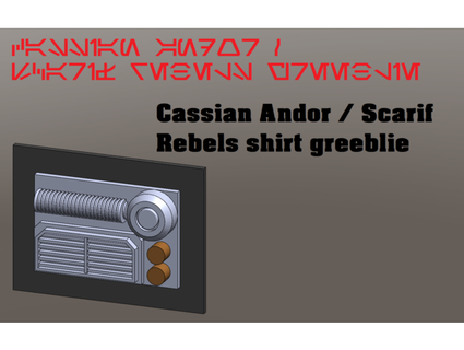 Cassian Andor scarif ribelli camicia greeb dungeon resources 3d print model - Mito3D