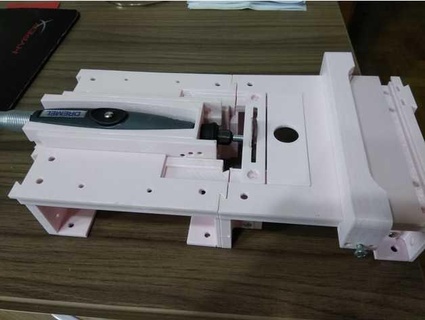 dremel table saw cutting angle adjustment matuzael 3d print model - Mito3D