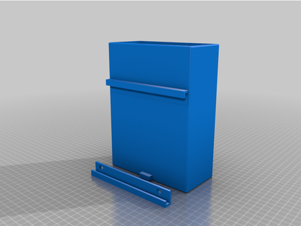 wall mounted scrap bin noxbit 3d print model - Mito3D