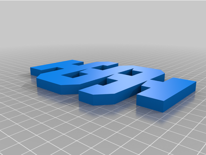 idaho universidade logotipo 3dslabster 3d print model - Mito3D
