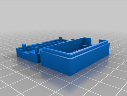 arduino nano case spring-loaded reset button thinthick 3d print model - Mito3D
