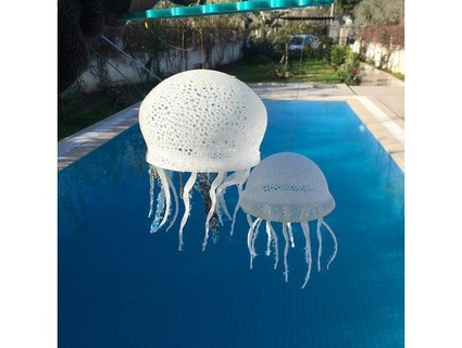 two decorative jellyfish mirrorpuck 3d print model - Mito3D