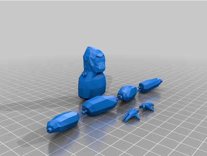 gorilla etichetta scimmia figura bjornmoosje 3d print model - Mito3D
