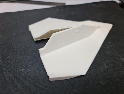 flying paper plane hezib 3d print model - Mito3D