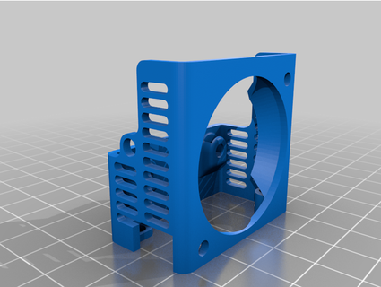 flsun q5 fan holder cage remixed pbenevelli 3d print model - Mito3D