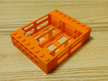 2 9v batterie Cas gaine lego compatible Ouah 3d print model - Mito3D