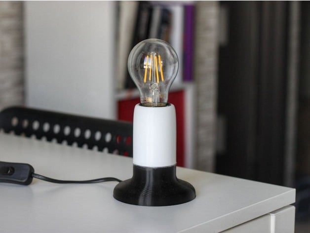 lampe Edison lumière ampoule andreyhorloge 3D print model - Mito3D