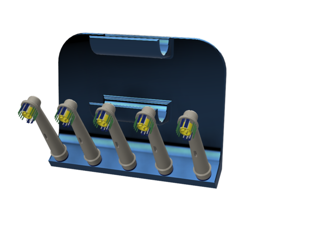 Oral Kulp destek 5 fırçalar 2 alet 3deddy 3D print model - Mito3D