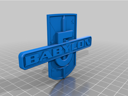 babylon 5 crest mattafire 3d print model - Mito3D