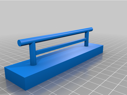 fingerboard rail karel 3d 3d print model - Mito3D