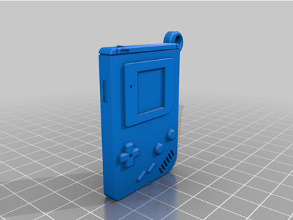 game boy keychain emanuel chmielowski 3d print model - Mito3D